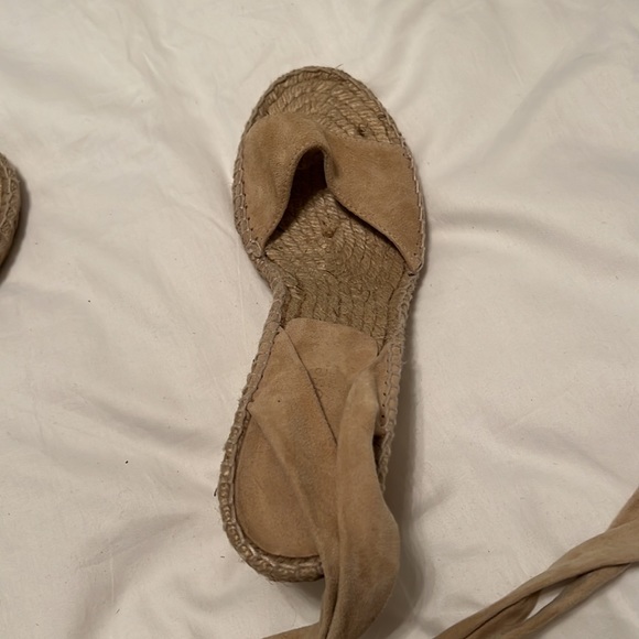 Tan Tie Up Wedges - Picture 5 of 5